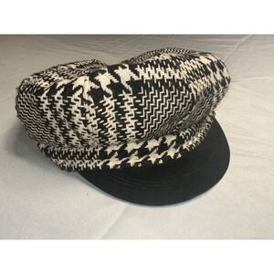 Newsboy Hat Houndstooth Velvet Wool Blend Swifty Evermore London Eras